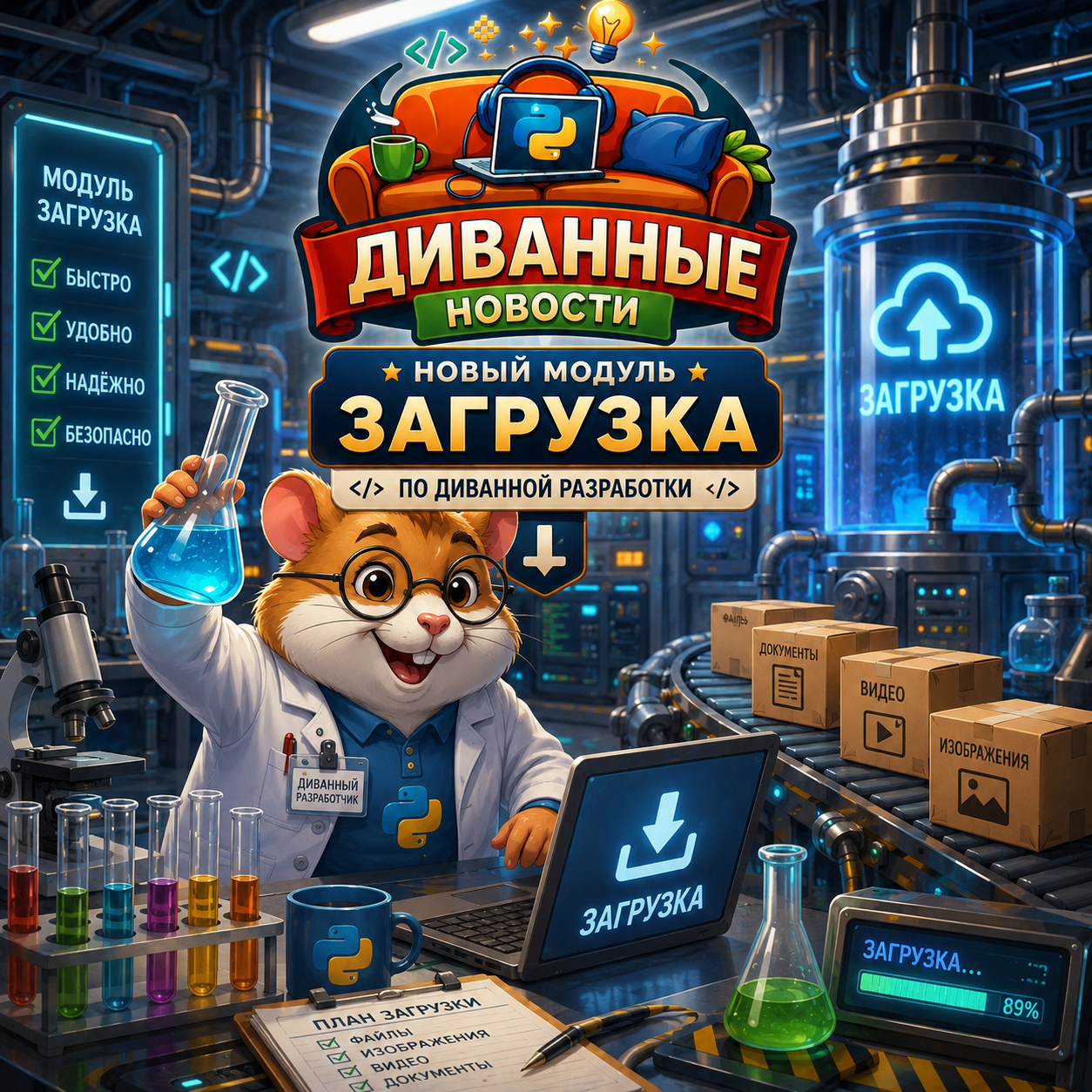 Диванная Логистика: модуль «Загрузка» вышел из цеха 📦